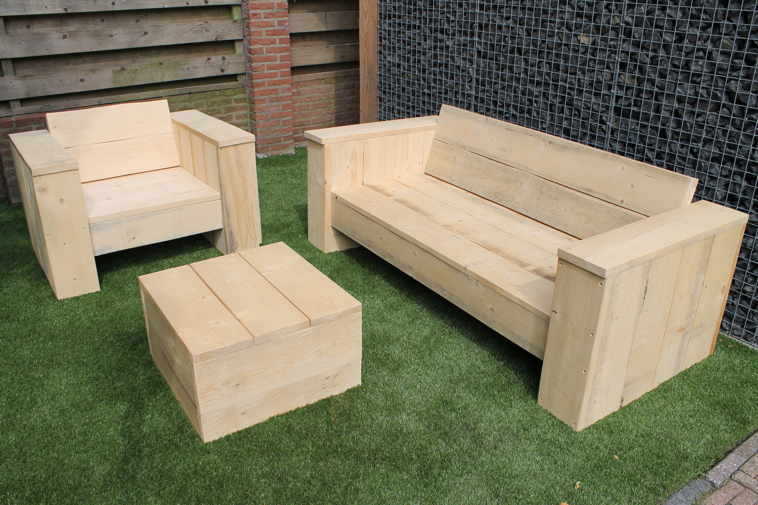 Steigerhouten Lounge meubelen