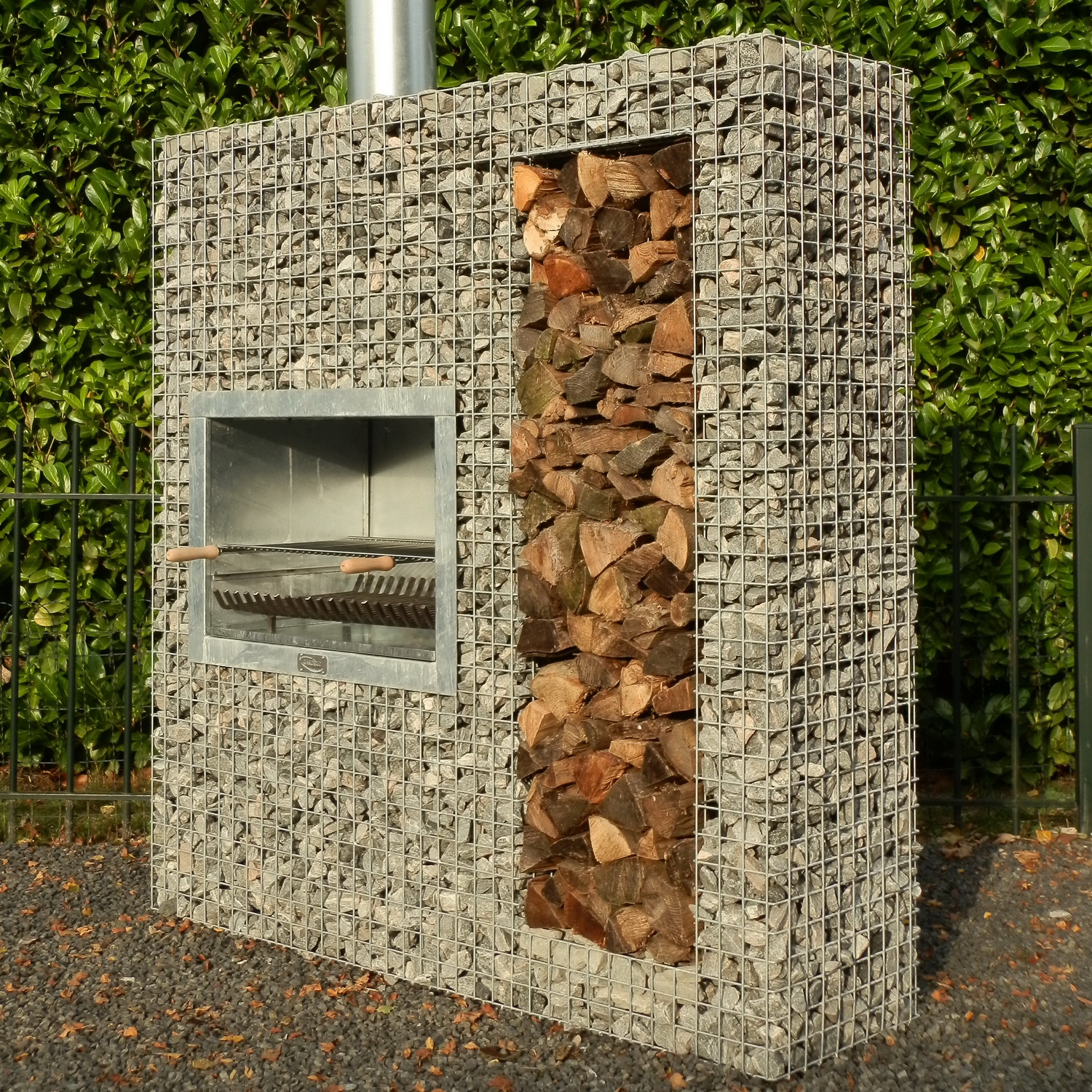 Steinkorb Garten-Kamin Grill XL