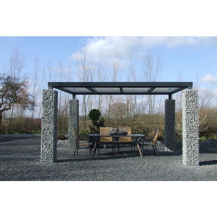 Gabionen Überdachung 