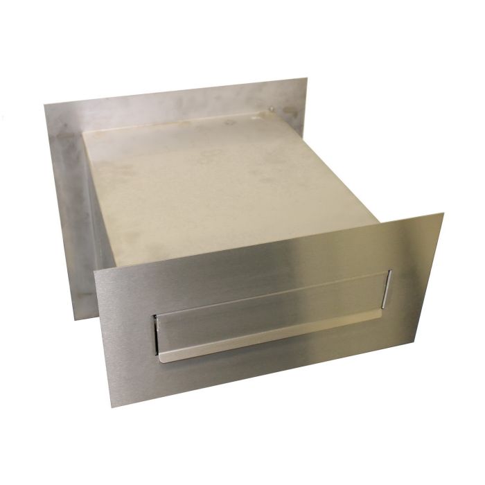 Gabionen Briefkasten Edelstahl 45 cm tief