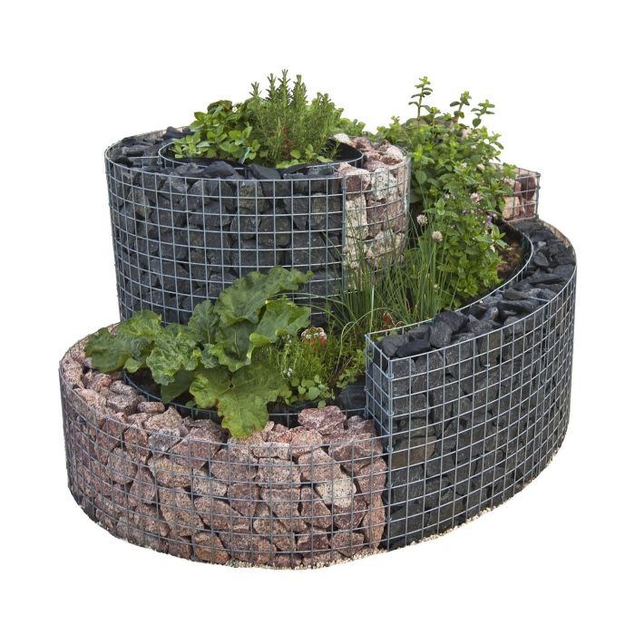 Gabionen Kräuterspirale Groß