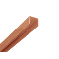 Alu U-Abschluß Profil Braun 1,50 Meter lang