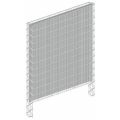 LärmschutzGabione lxhxt 2,53m x 1,43m x 0,23m - Wandsäulen Höhe 1,9m