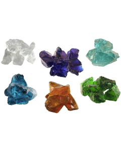 Glas-Brocken 6 Farben