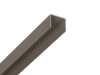 Alu U-Abschluß Profil Grau Braun / Taupe 1,50 Meter lang
