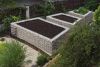 Hochbeet lxhxb 2,00m x 1,00m x 1,00m Wandtiefe 10cm