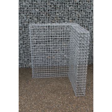 Gabionen Mülltonnenboxen Duo