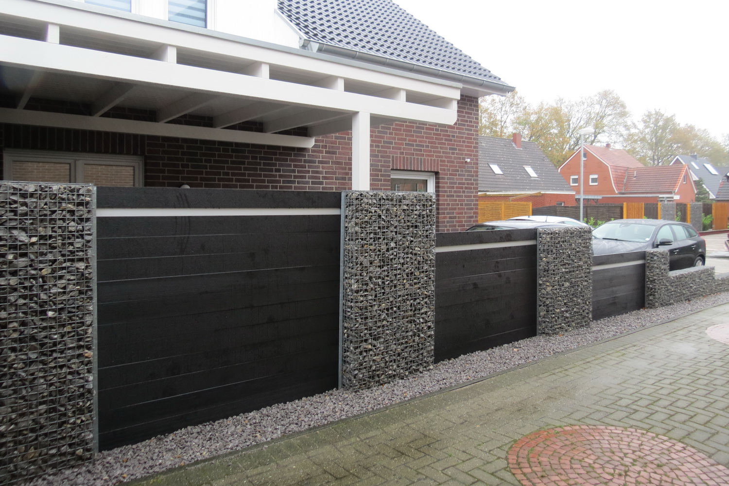 Gabionen mit WPC
