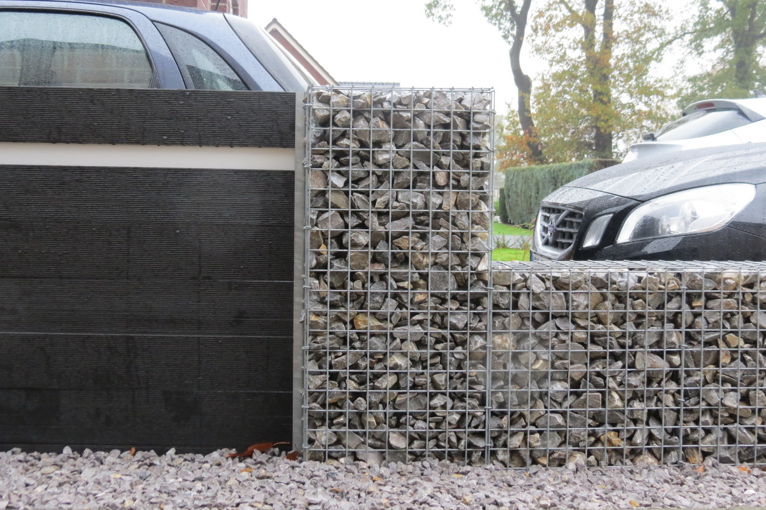 Gabionen mit WPC