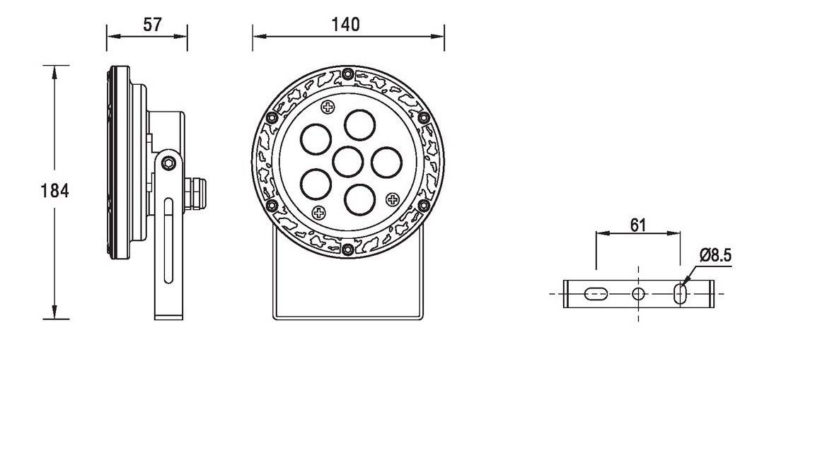 LED Bodenspot Sus Submerged 24V 4.0Watt für Unterwassert