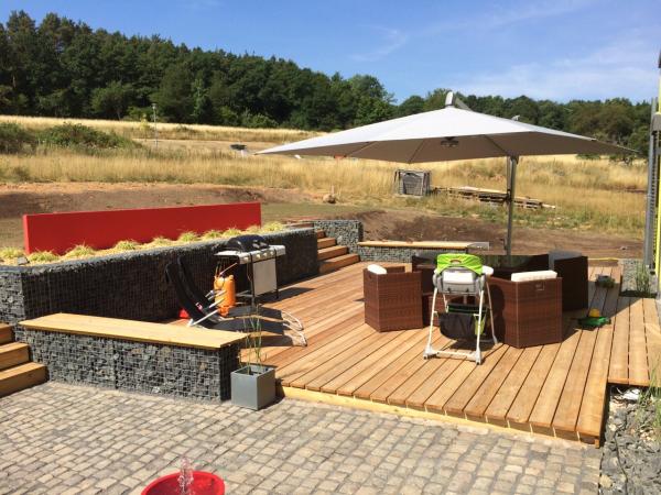 Gabionen mit Bruchsteine Gabionen mit Bruchsteine