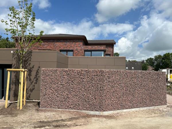 Basalt Braun Gabionen Sichtschutz Basalt Braun Gabionen Sichtschutz