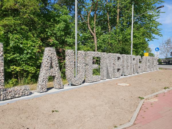 Gabionen Buchstaben aus Lauenburg Gabionen Buchstaben aus Lauenburg