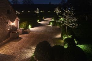 Inspirationsfoto mit LED-Beleuchtung – Gabionen LED beleuchtung