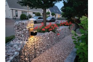 Gabione mit LED-Beleuchtung – Gabionen LED beleuchtung