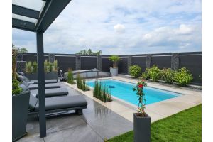 Gabionen am Pool – Gabionen. Gabionen am Pool
