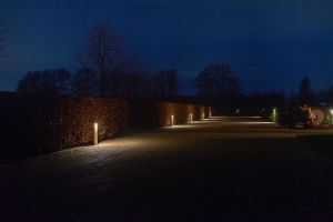 Inspirationsfoto mit LED-Beleuchtung – Gabionen LED beleuchtung