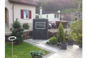 Gartenkamin mit Basalt Bruchsteine – Gartenkamine. Gartenkamin mit Basalt Bruchsteine
