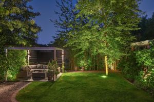Inspirationsfoto mit LED-Beleuchtung – Gabionen LED beleuchtung