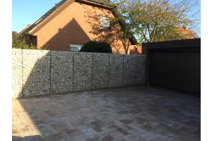 Gabione mit Yellow Sun Bruchstein – Yellow Sun Bruchstein