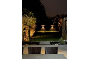 Inspirationsfoto mit LED-Beleuchtung – Gabionen LED beleuchtung