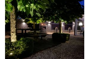 Inspirationsfoto mit LED-Beleuchtung – Gabionen LED beleuchtung