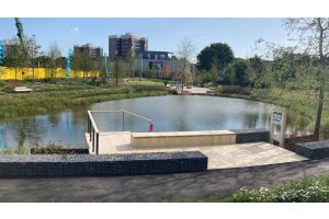 Claremont Park London Steinkörbe – Gabionen. Claremont Park London Steinkörbe