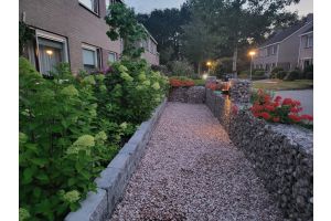 Gabione mit LED-Beleuchtung – Gabionen LED beleuchtung