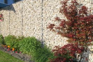 Gabione mit Yellow Sun Bruchstein – Yellow Sun Bruchstein