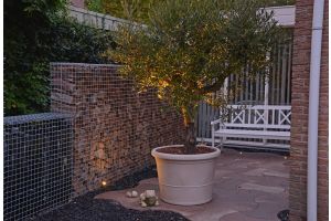 Inspirationsfoto mit LED-Beleuchtung – Gabionen LED beleuchtung