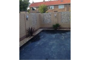 Gabione mit Yellow Sun Bruchstein – Yellow Sun Bruchstein