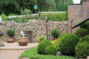 Gabione mit Grauwacke Bruchstein – Grauwacke Bruchsteine