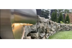 Inspirationsfoto mit LED-Beleuchtung – Gabionen LED beleuchtung