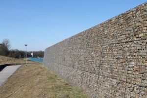 Gabione mit Grauwacke Bruchstein – Grauwacke Bruchsteine