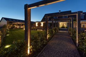 Inspirationsfoto mit LED-Beleuchtung – Gabionen LED beleuchtung