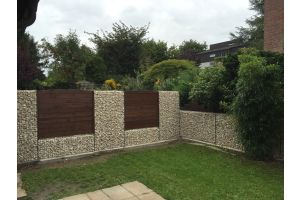 Gabione mit Yellow Sun Bruchstein – Yellow Sun Bruchstein