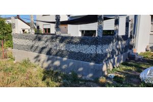 Gabionenzaun – Gabionen-Säulen