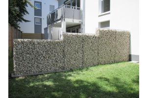 Gabione mit Yellow Sun Bruchstein – Yellow Sun Bruchstein