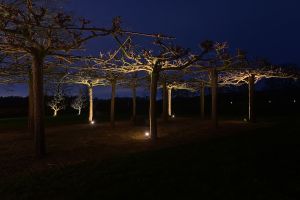 Inspirationsfoto mit LED-Beleuchtung – Gabionen LED beleuchtung