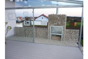 Gabionen Gartnerkamin – Gartenkamine. Gabionen Gartnerkamin