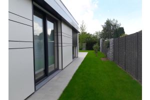 Gabionenzaun – Kunststoff-Sichtschutzzaun