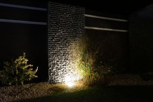 Inspirationsfoto mit LED-Beleuchtung – Gabionen LED beleuchtung