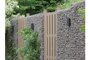 Inspirationsfoto mit LED-Beleuchtung – Gabionen LED beleuchtung