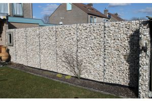 Gabione mit Yellow Sun Bruchstein – Yellow Sun Bruchstein