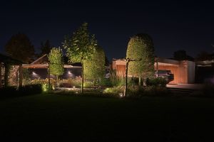 Inspirationsfoto mit LED-Beleuchtung – Gabionen LED beleuchtung