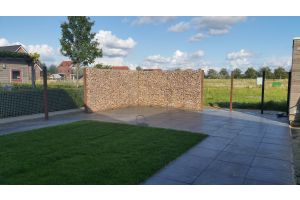 Gabione mit Grauwacke Bruchstein – Grauwacke Bruchsteine