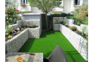 Gabione mit Yellow Sun Bruchstein – Yellow Sun Bruchstein