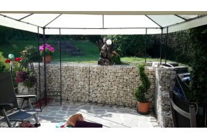 Gabione mit Yellow Sun Bruchstein – Yellow Sun Bruchstein