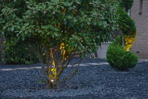 Inspirationsfoto mit LED-Beleuchtung – Gabionen LED beleuchtung