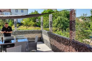 Gabionenzaun – Gabionen-Säulen